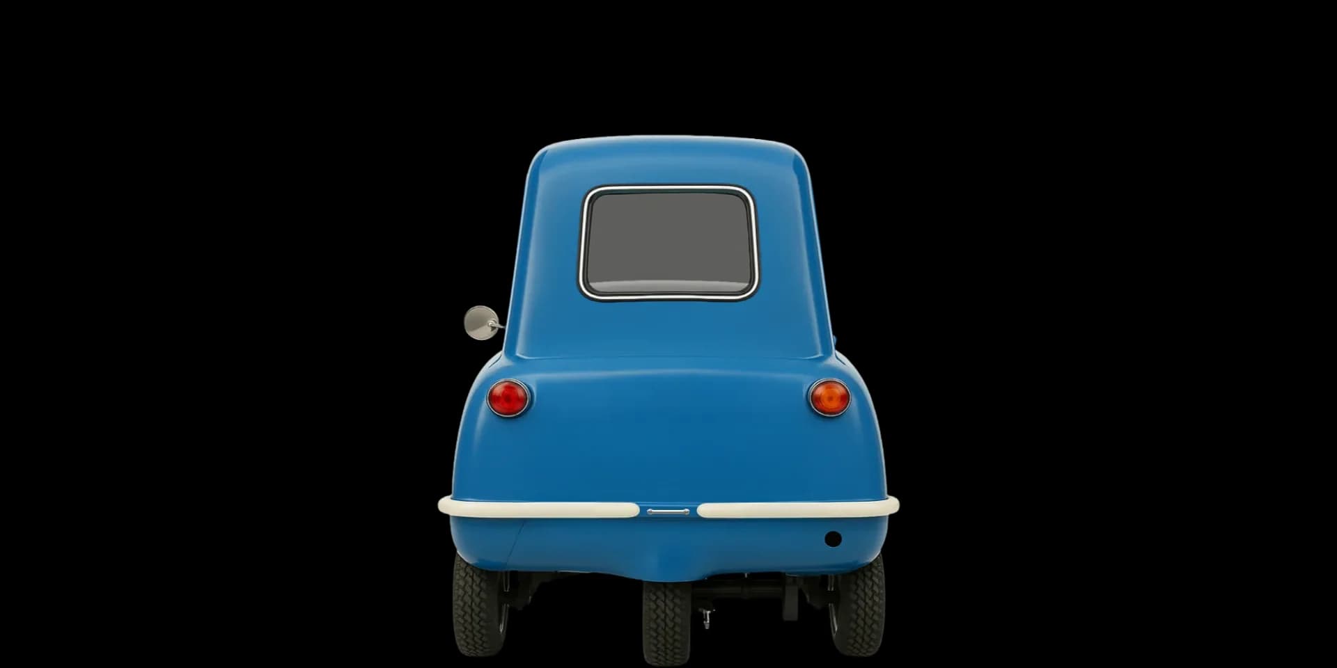 Rear view of the 1962 Peel P50