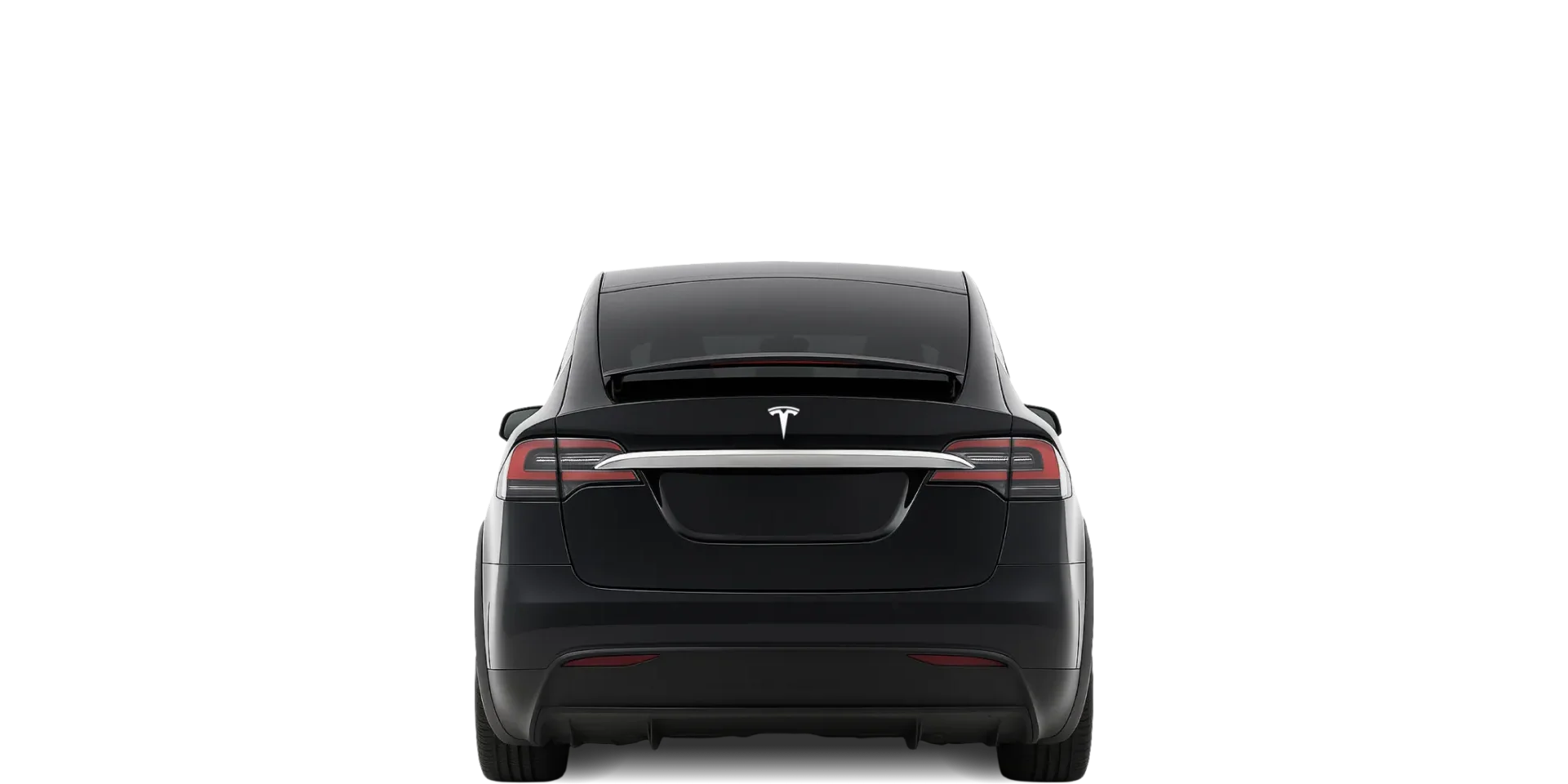 Rear view of the 2015 Tesla Model X