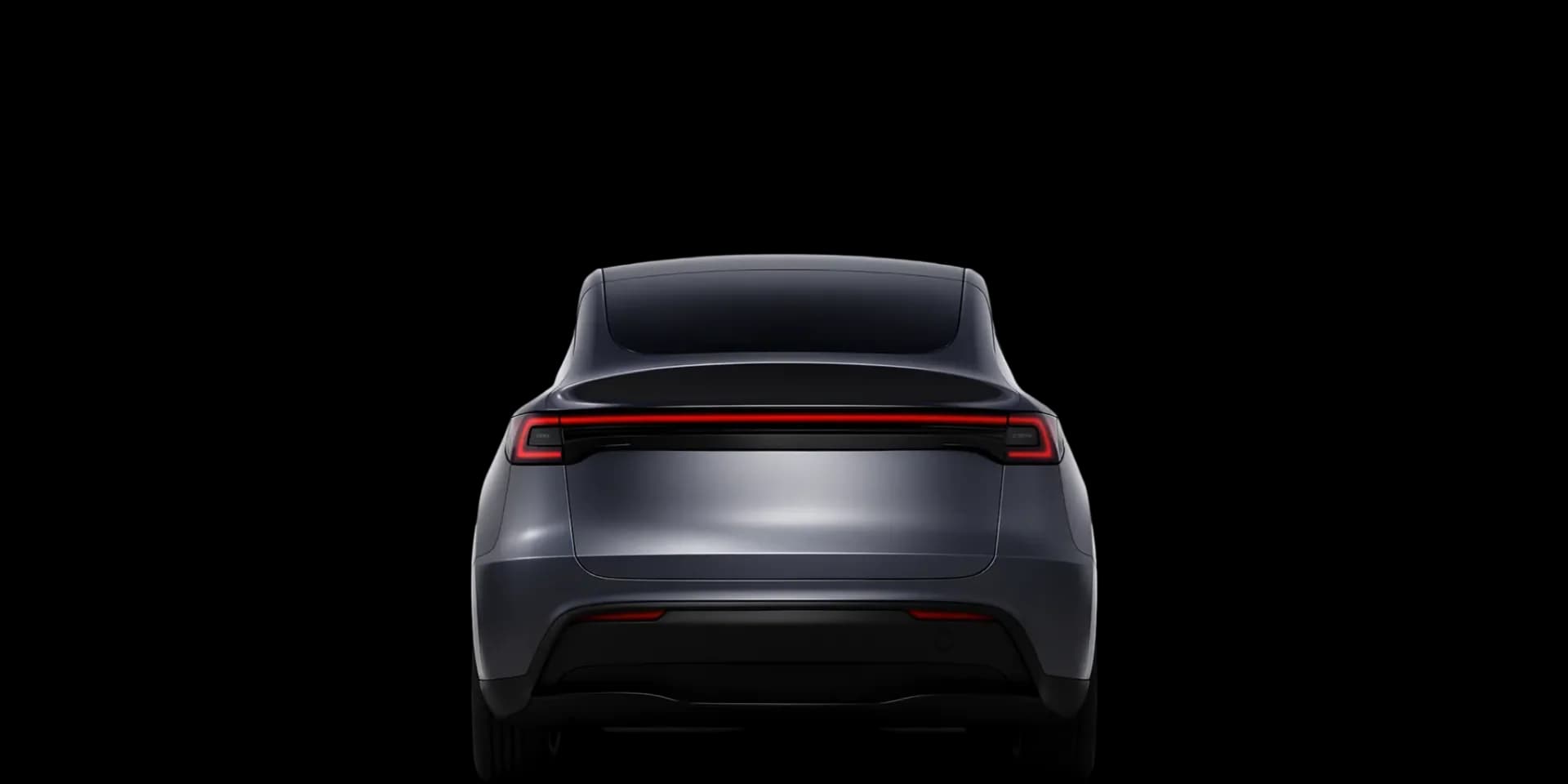 Rear view of the 2020 Tesla Model Y