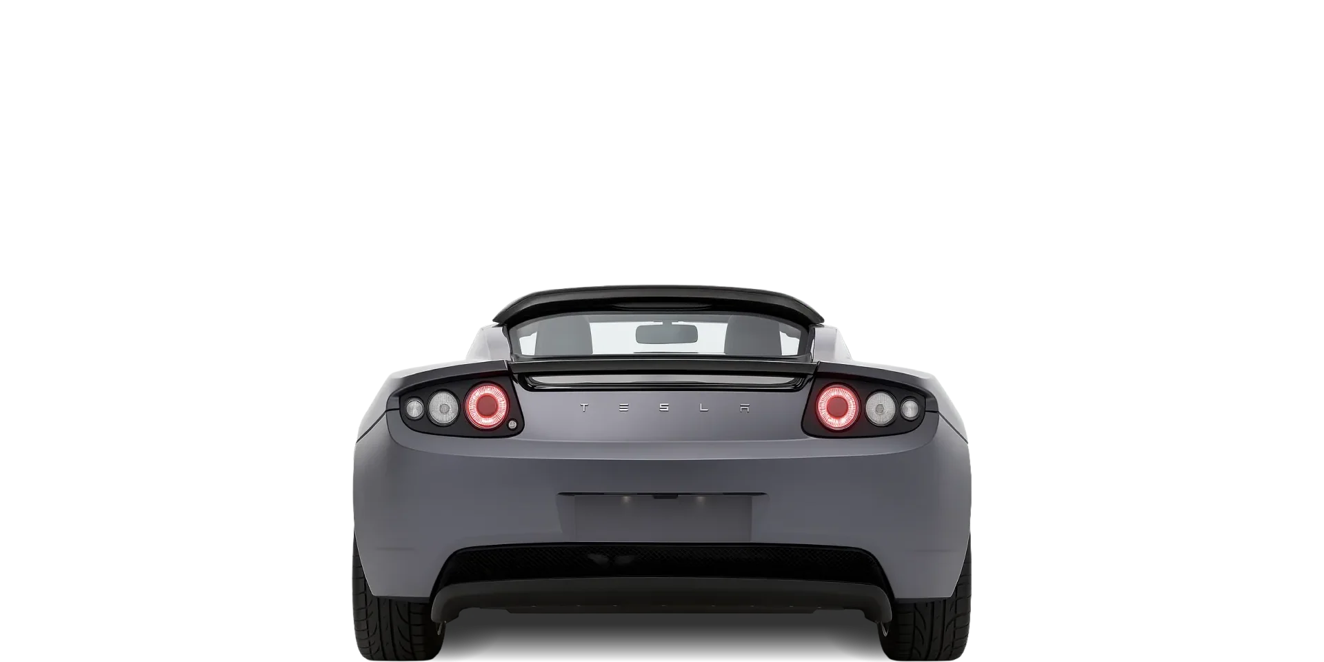 Rear view of the 2008 Tesla Roadster
