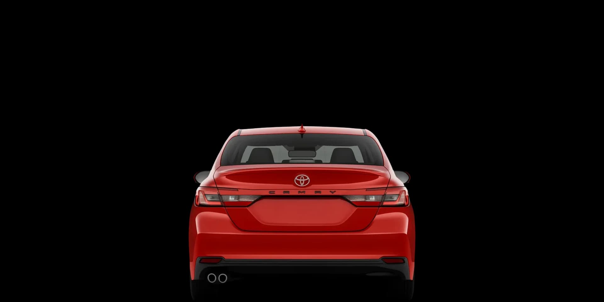 Rear view of the 2023 Toyota Camry