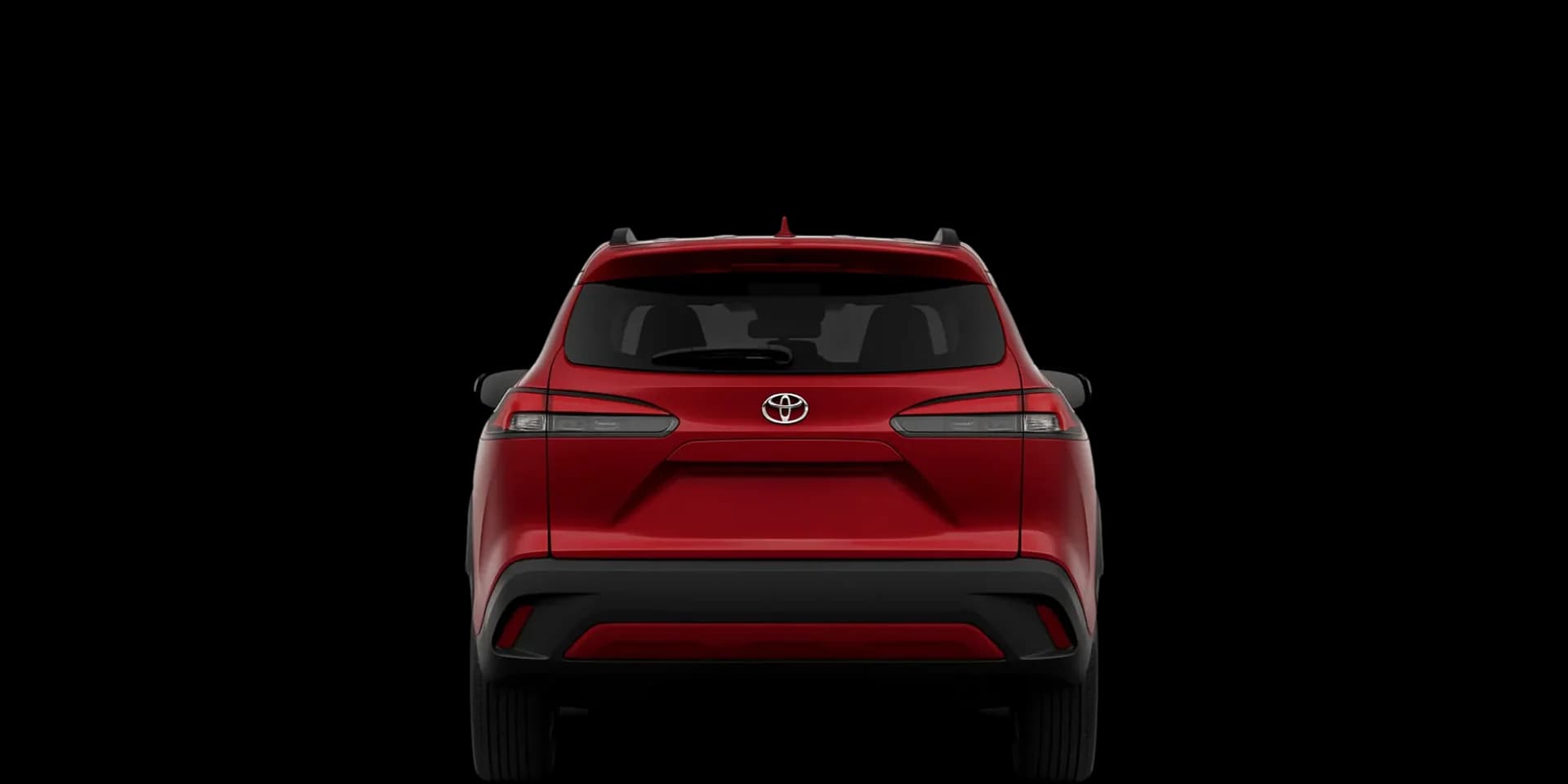 Rear view of the 2025 Toyota Corolla Cross