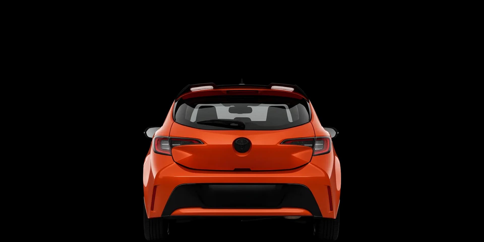 Rear view of the 2023 Toyota Corolla Hatchback