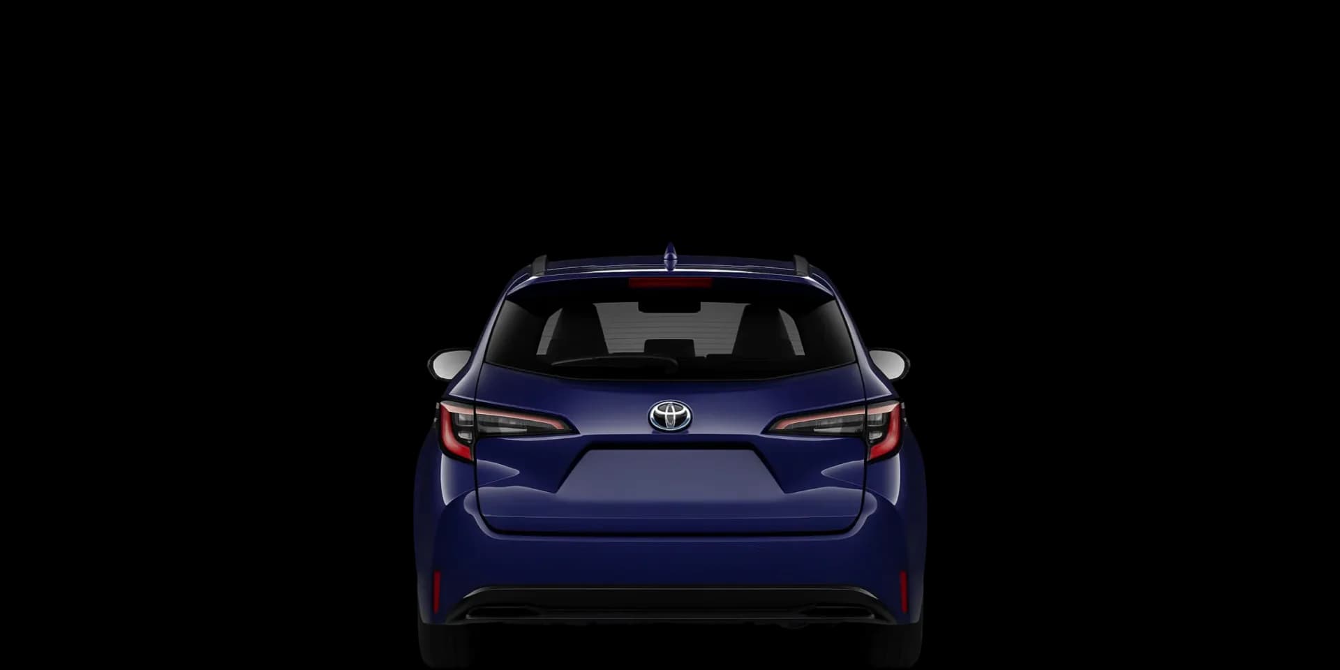 Rear view of the 2023 Toyota Corolla Touring Sports