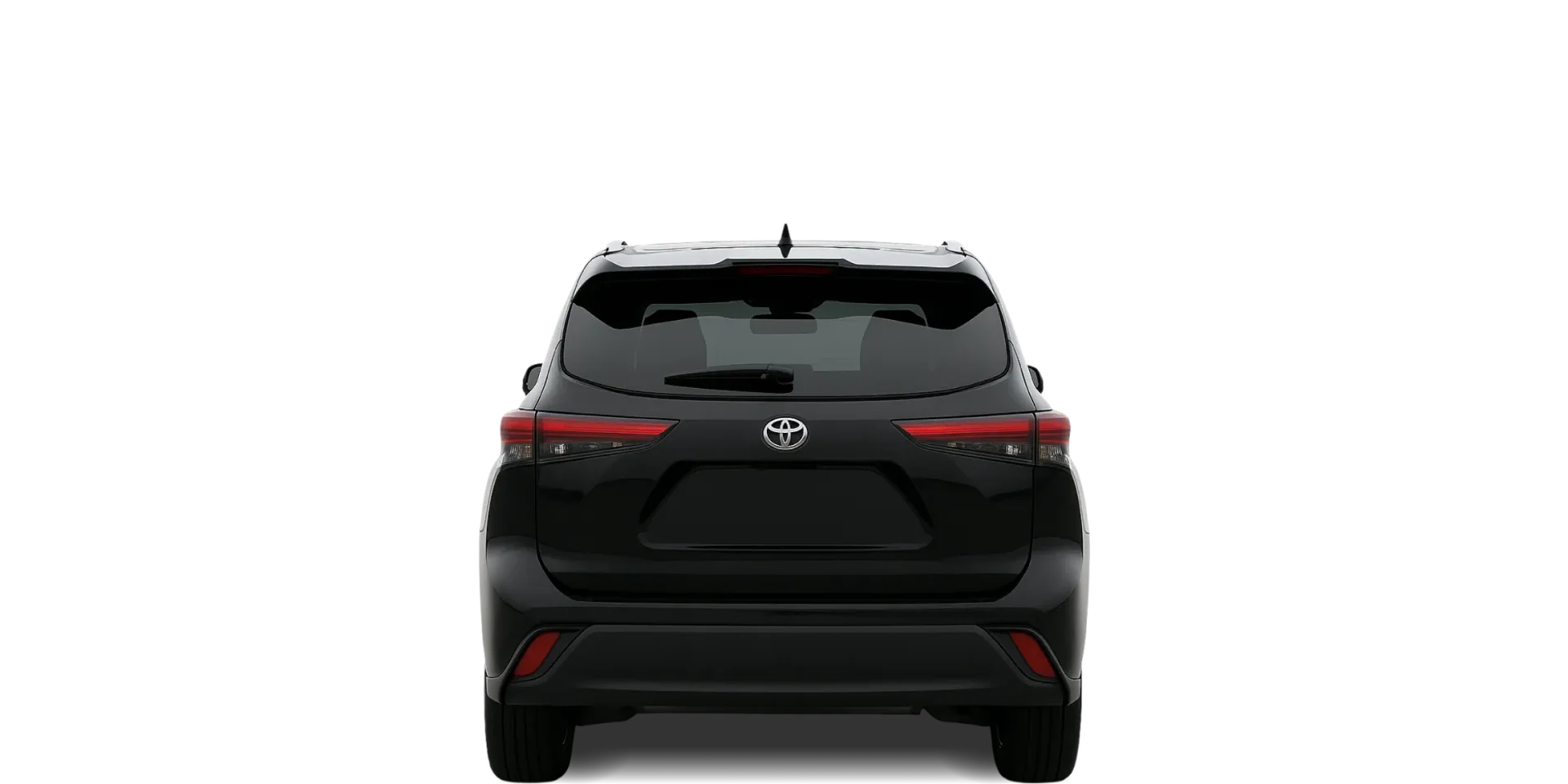 Rear view of the 2020 Toyota Highlander
