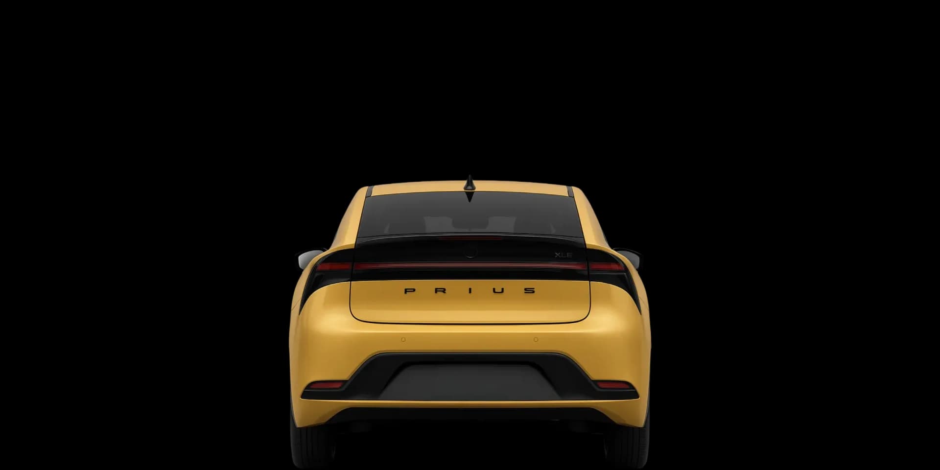 Rear view of the 2022 Toyota Prius