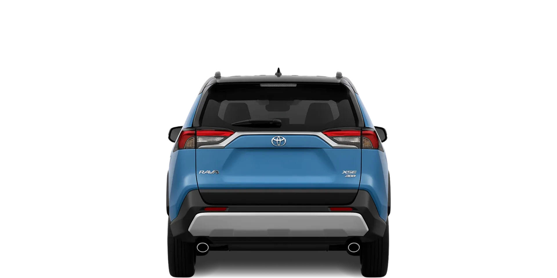 Rear view of the 2021 Toyota RAV4