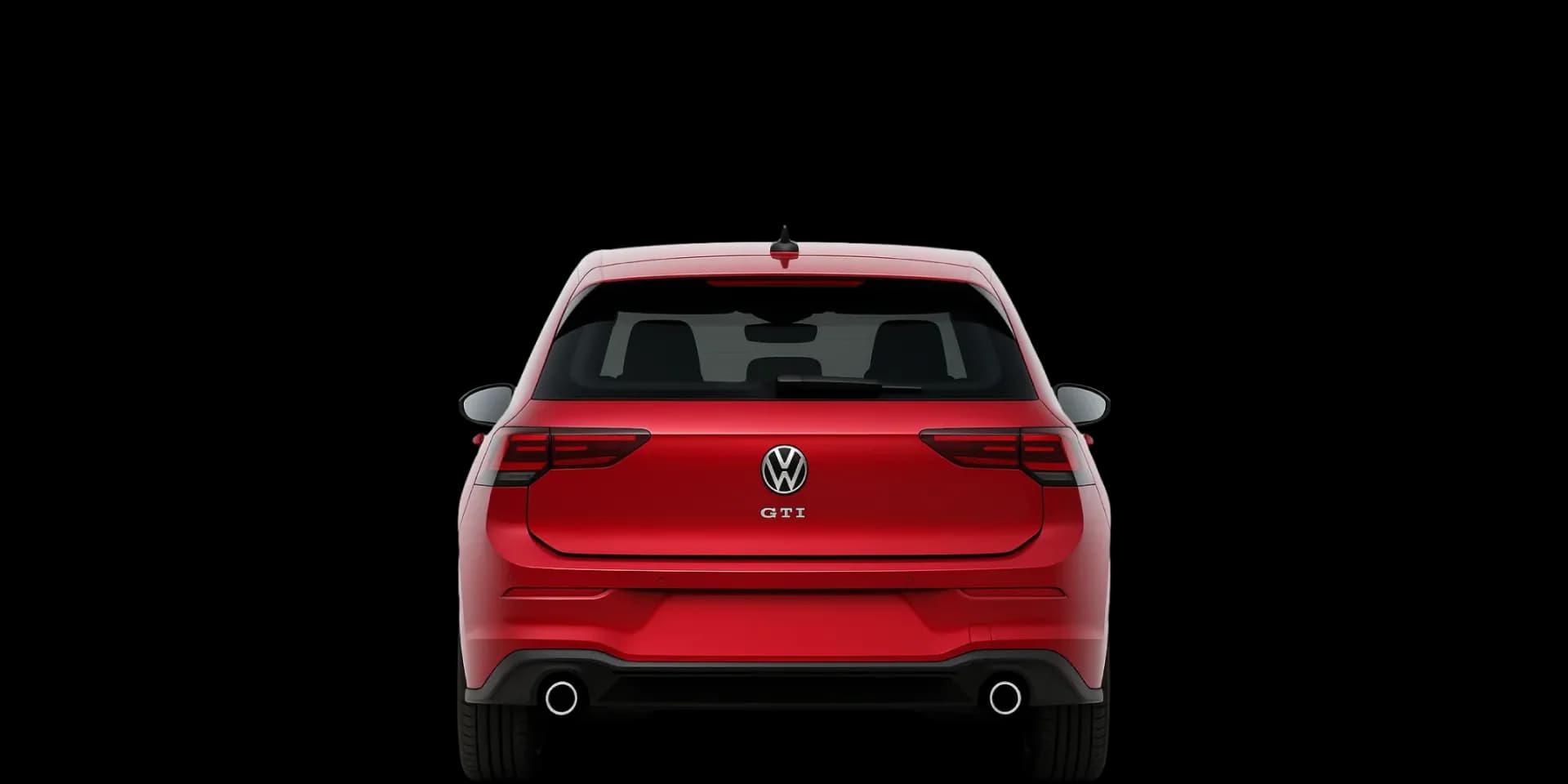 Rear view of the 2024 Volkswagen Golf