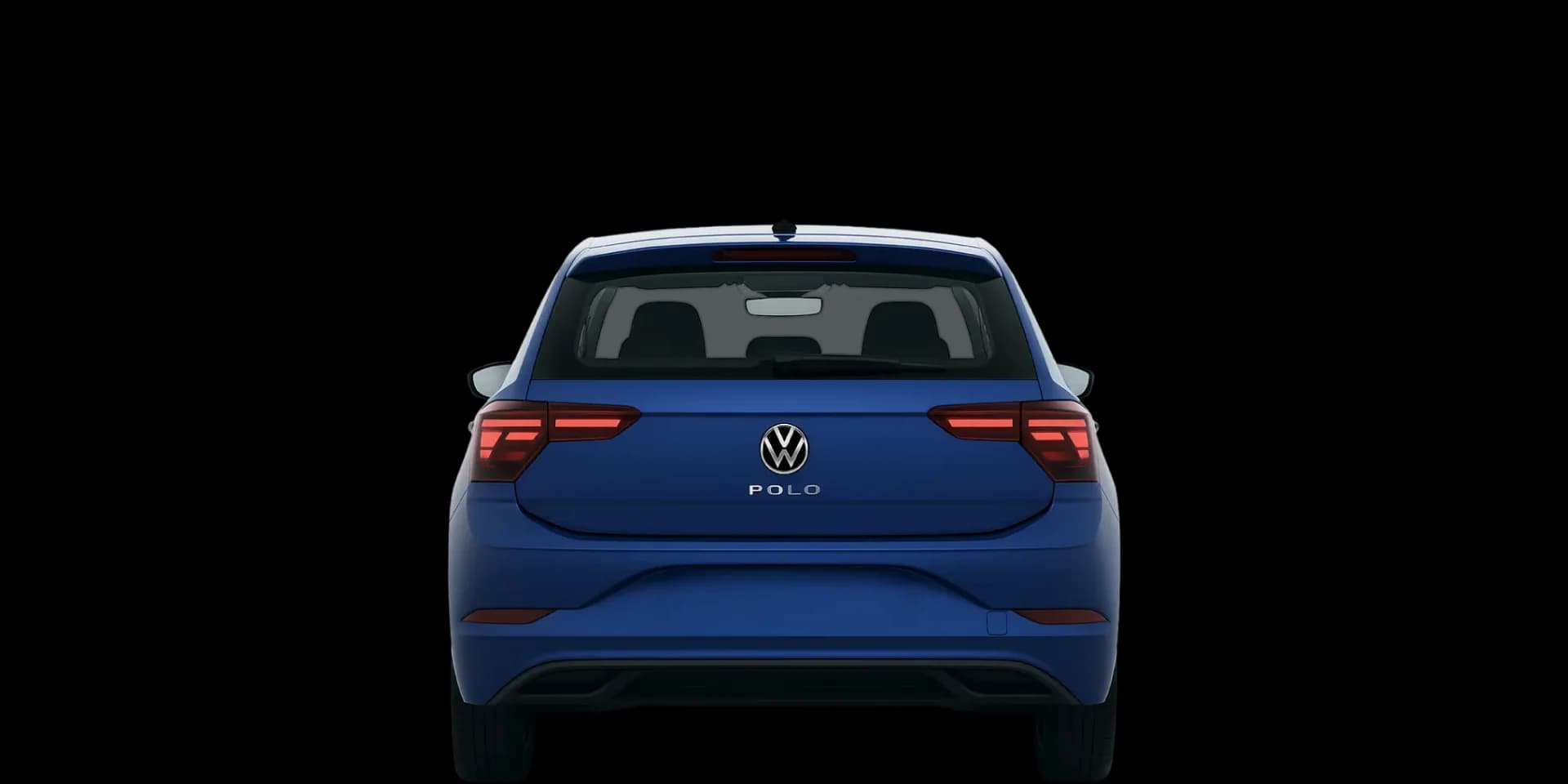 Rear view of the 2021 Volkswagen Polo