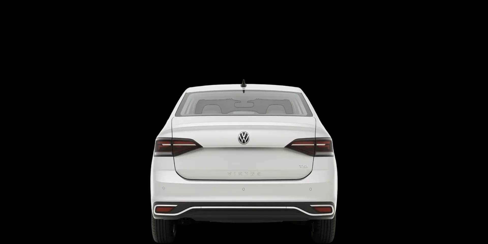Rear view of the 2022 Volkswagen Virtus