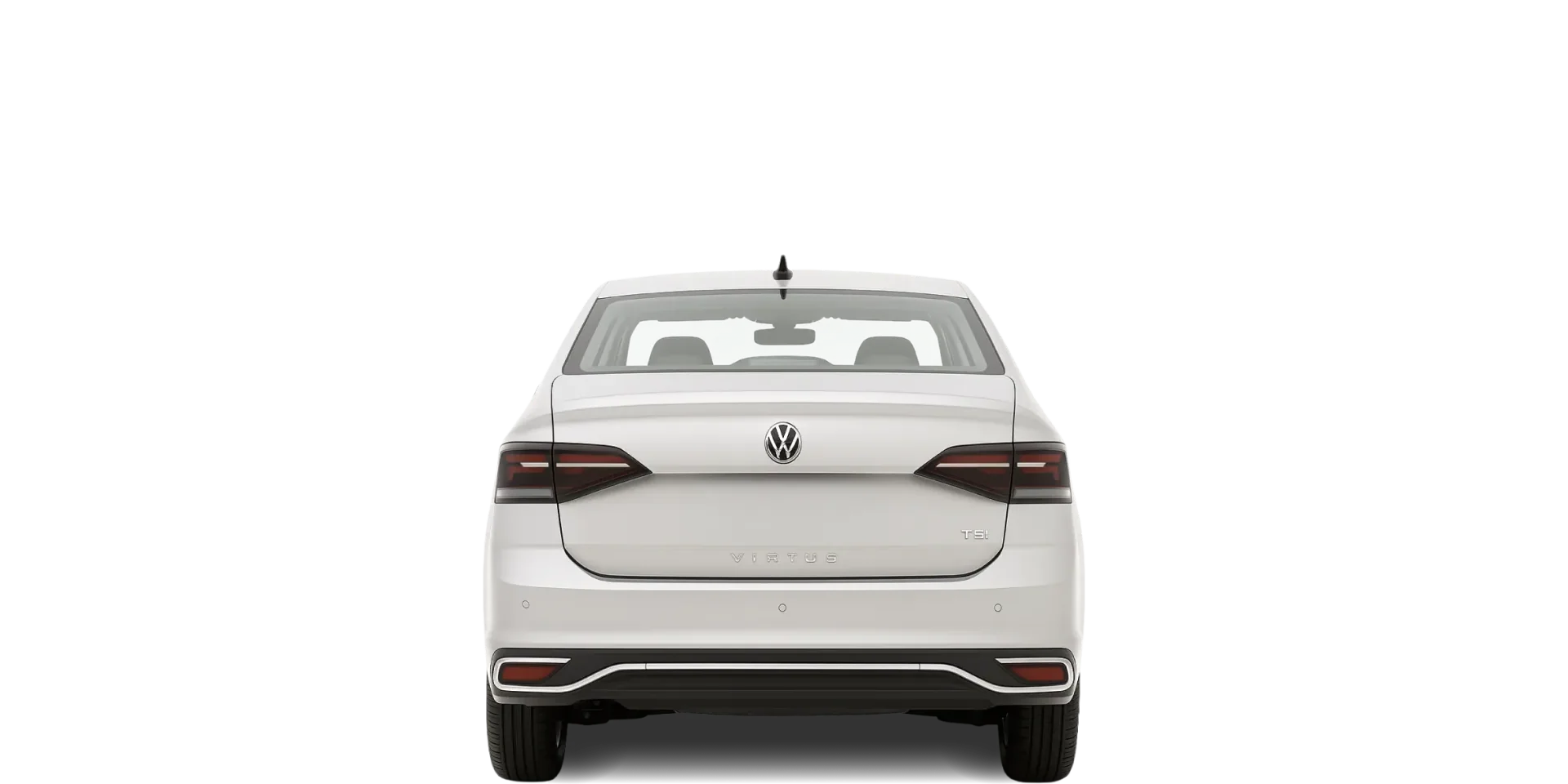 Rear view of the 2022 Volkswagen Virtus