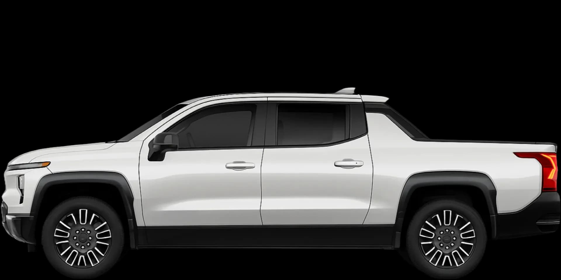 Side view of the 2024 Chevrolet Silverado EV