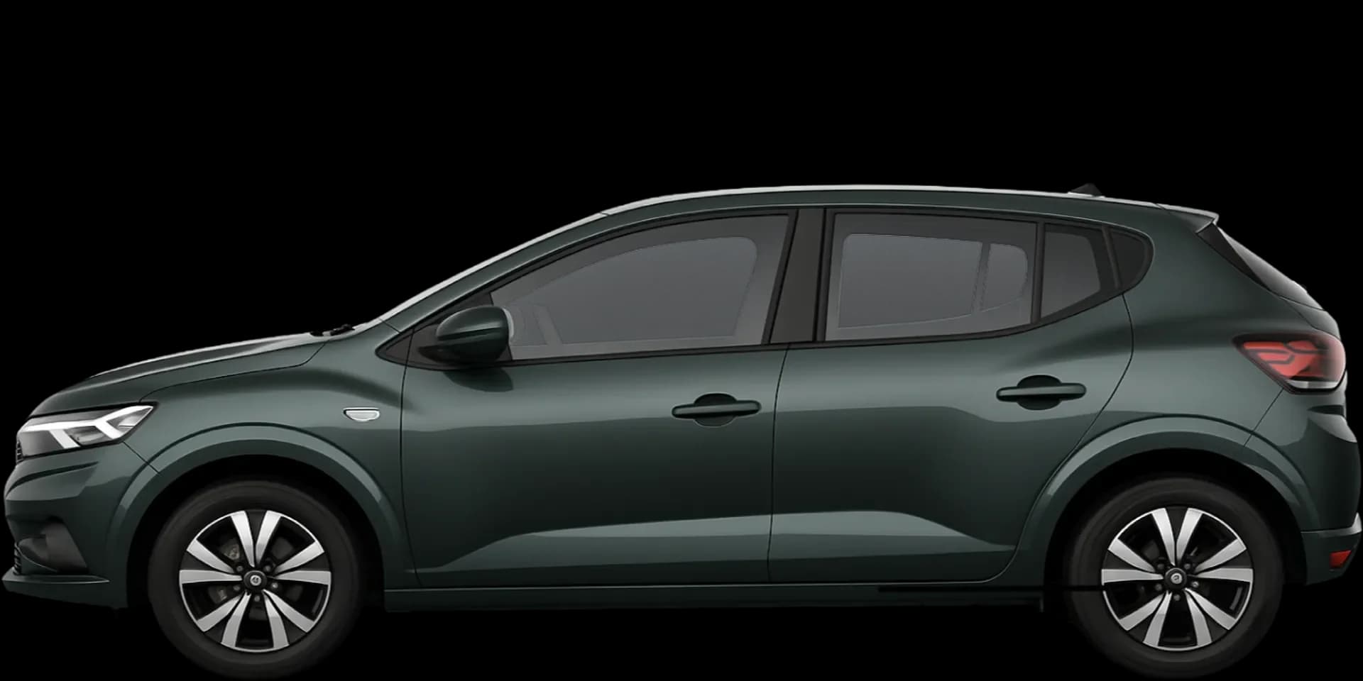 Side view of the 2020 Dacia Sandero