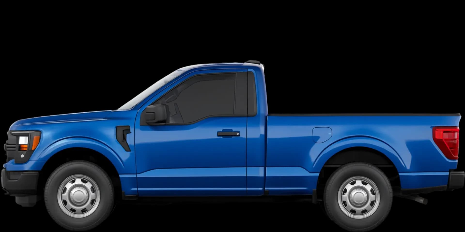 Side view of the 2024 Ford F‑150 Regular Cab 6.5ft bed 4x4