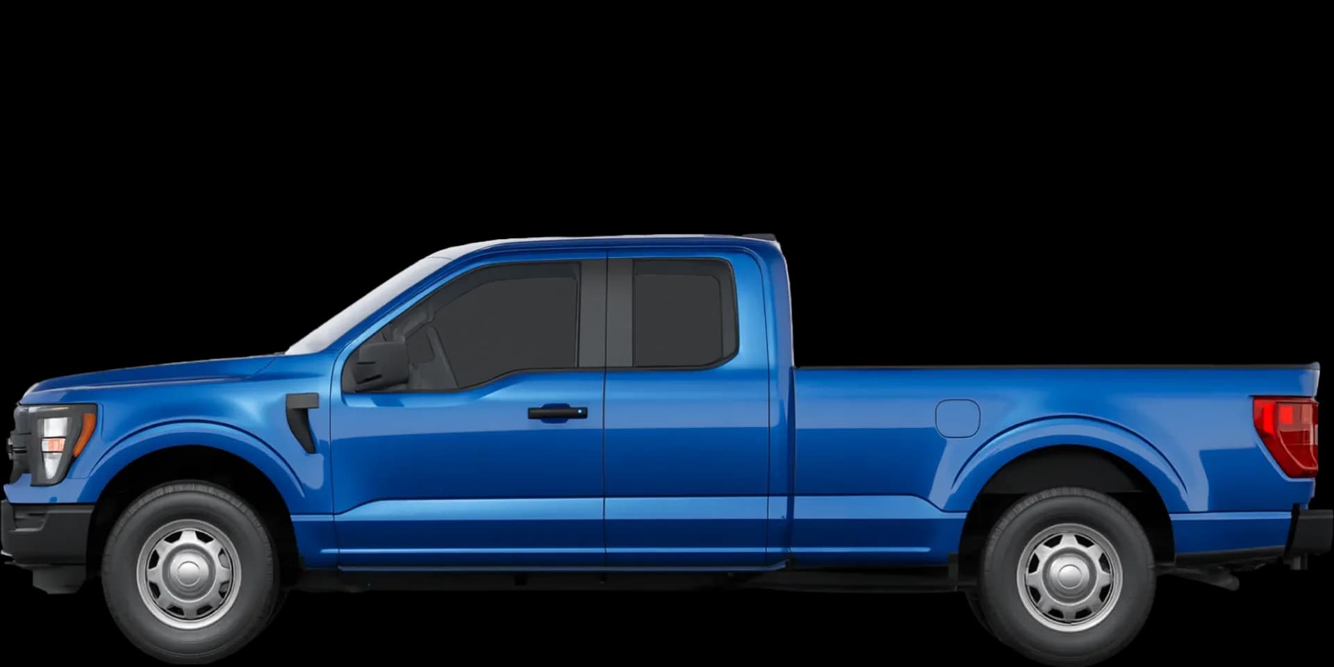 Side view of the 2024 Ford F‑150 SuperCab 6.5ft bed 4x2