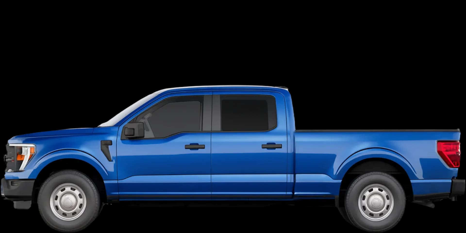 Side view of the 2024 Ford F‑150 SuperCrew 6.5ft bed 4x4