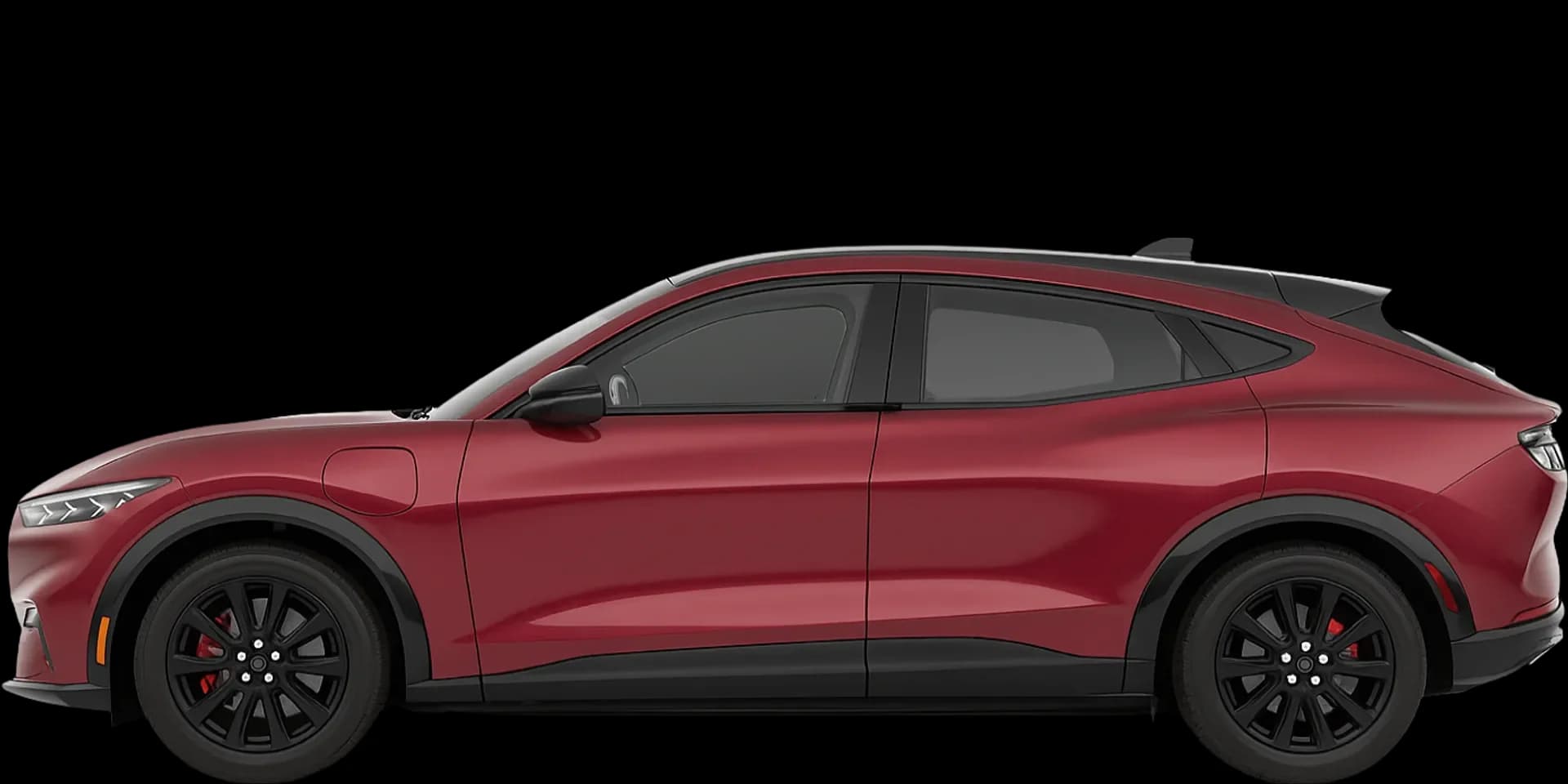 Side view of the 2021 Ford Mustang Mach‑E