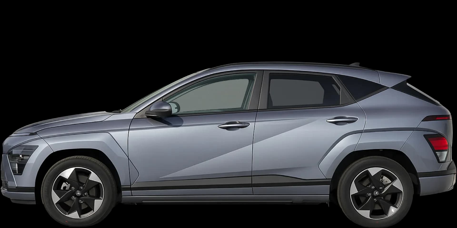 Side view of the 2024 Hyundai Kona Electric