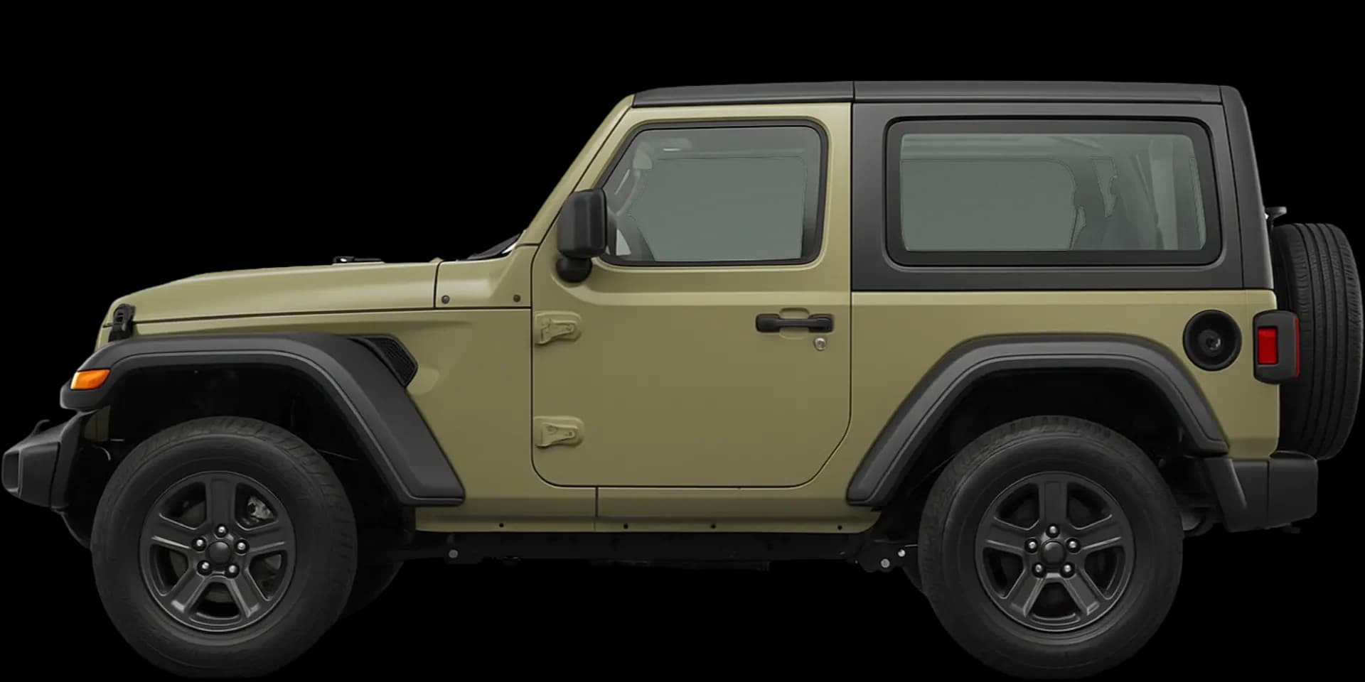 Side view of the 2018 Jeep Wrangler