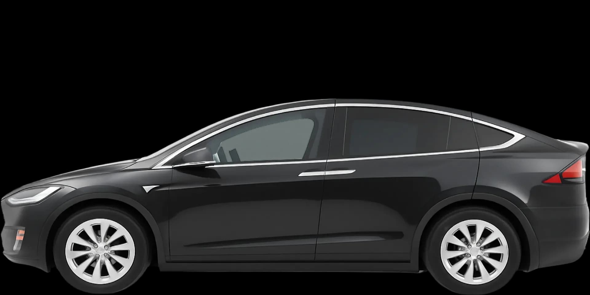 Side view of the 2015 Tesla Model X