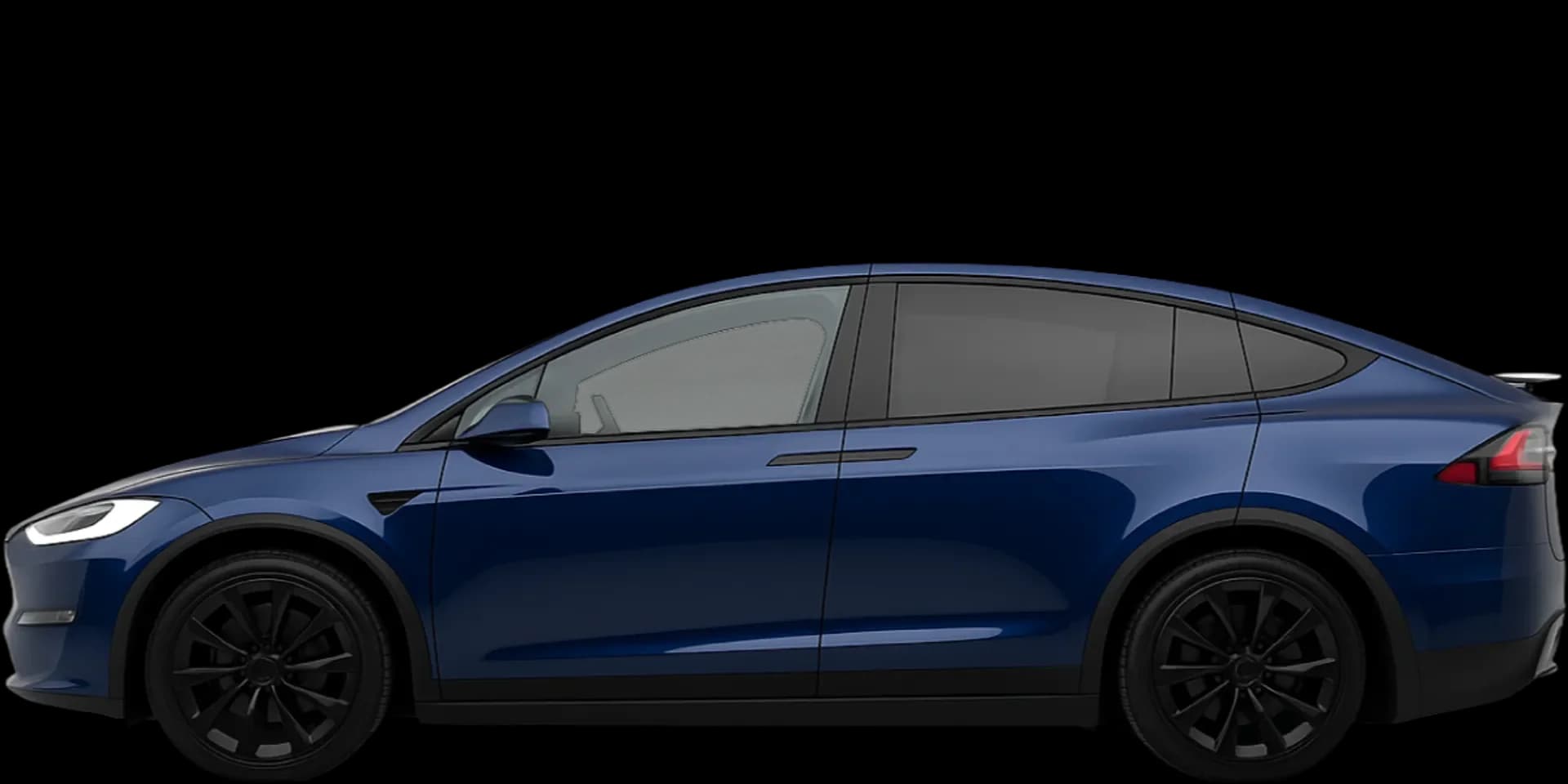 Side view of the 2021 Tesla Model X