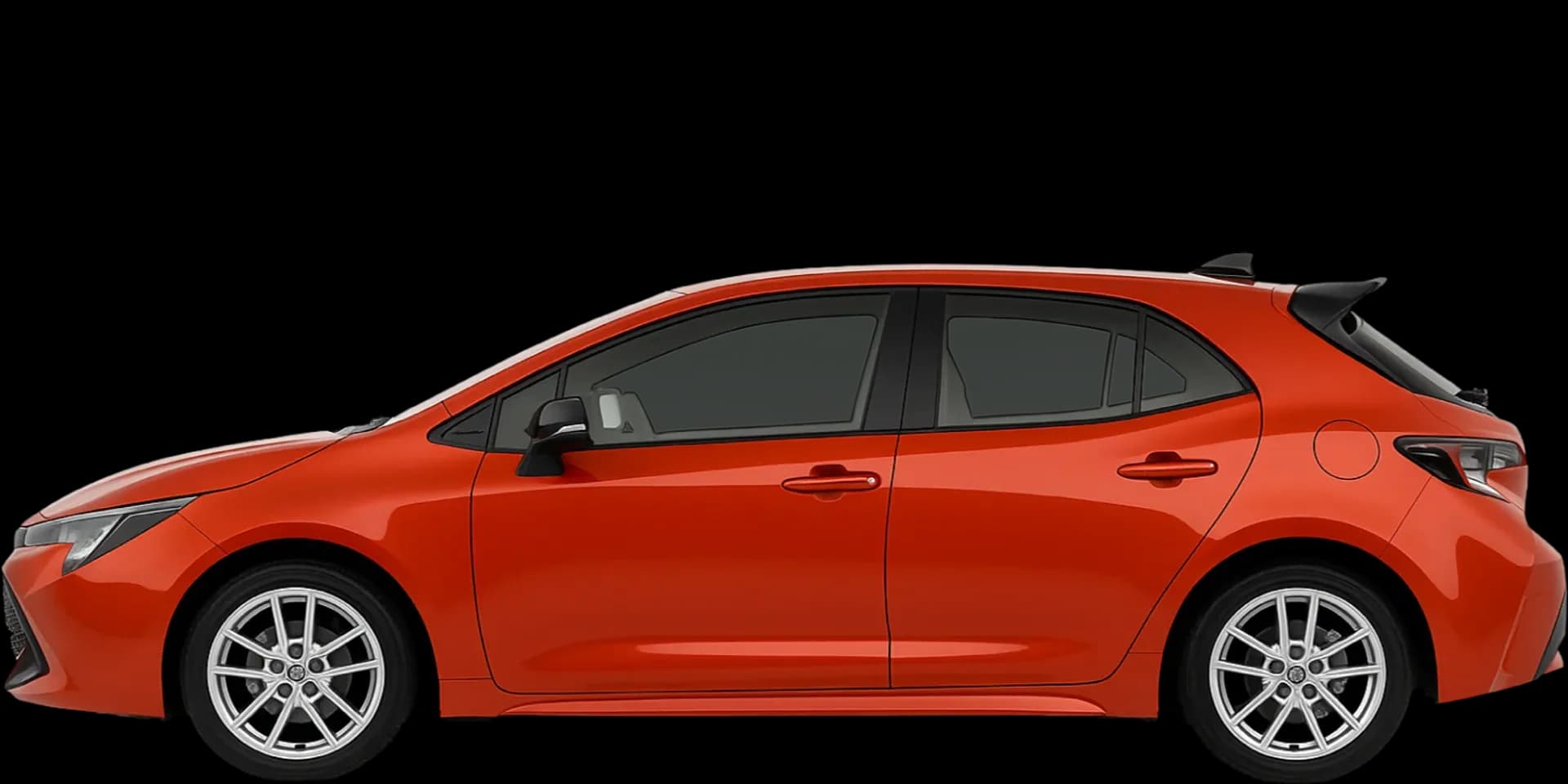 Side view of the 2023 Toyota Corolla Hatchback