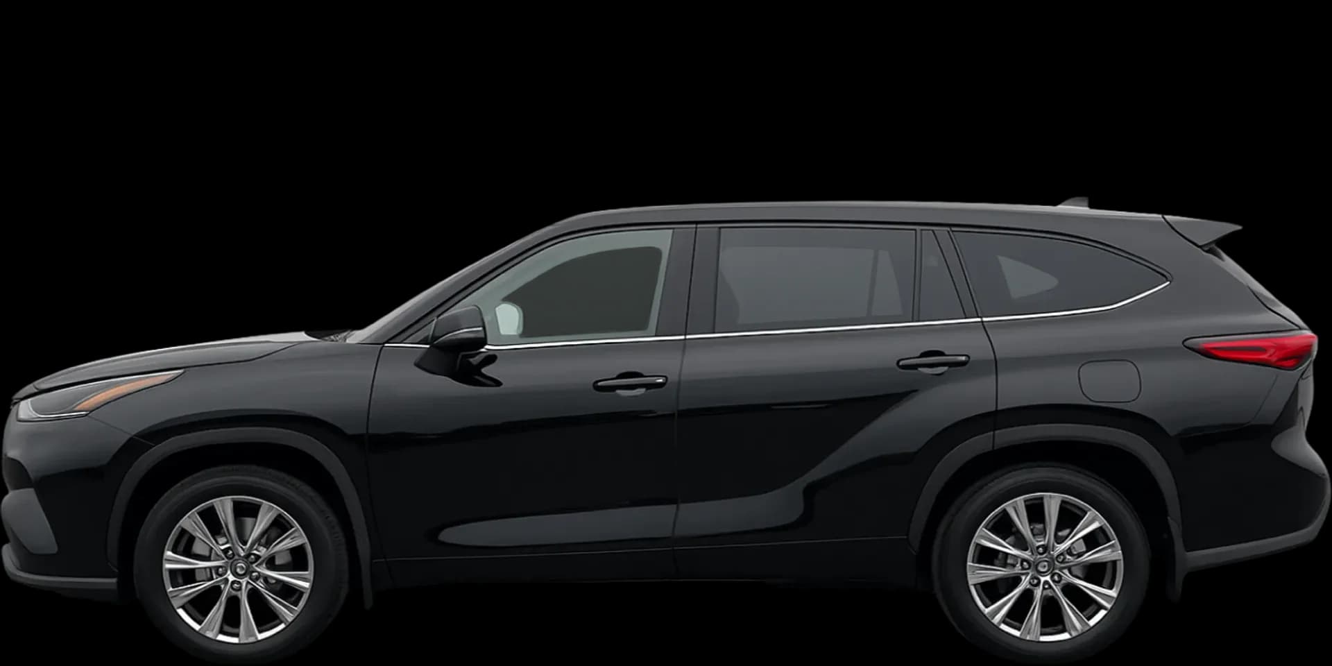 Side view of the 2020 Toyota Highlander