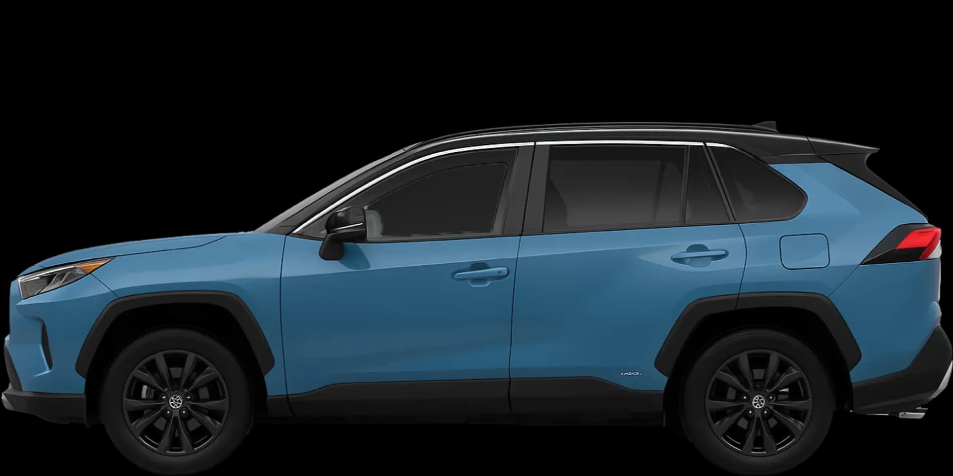 Side view of the 2021 Toyota RAV4
