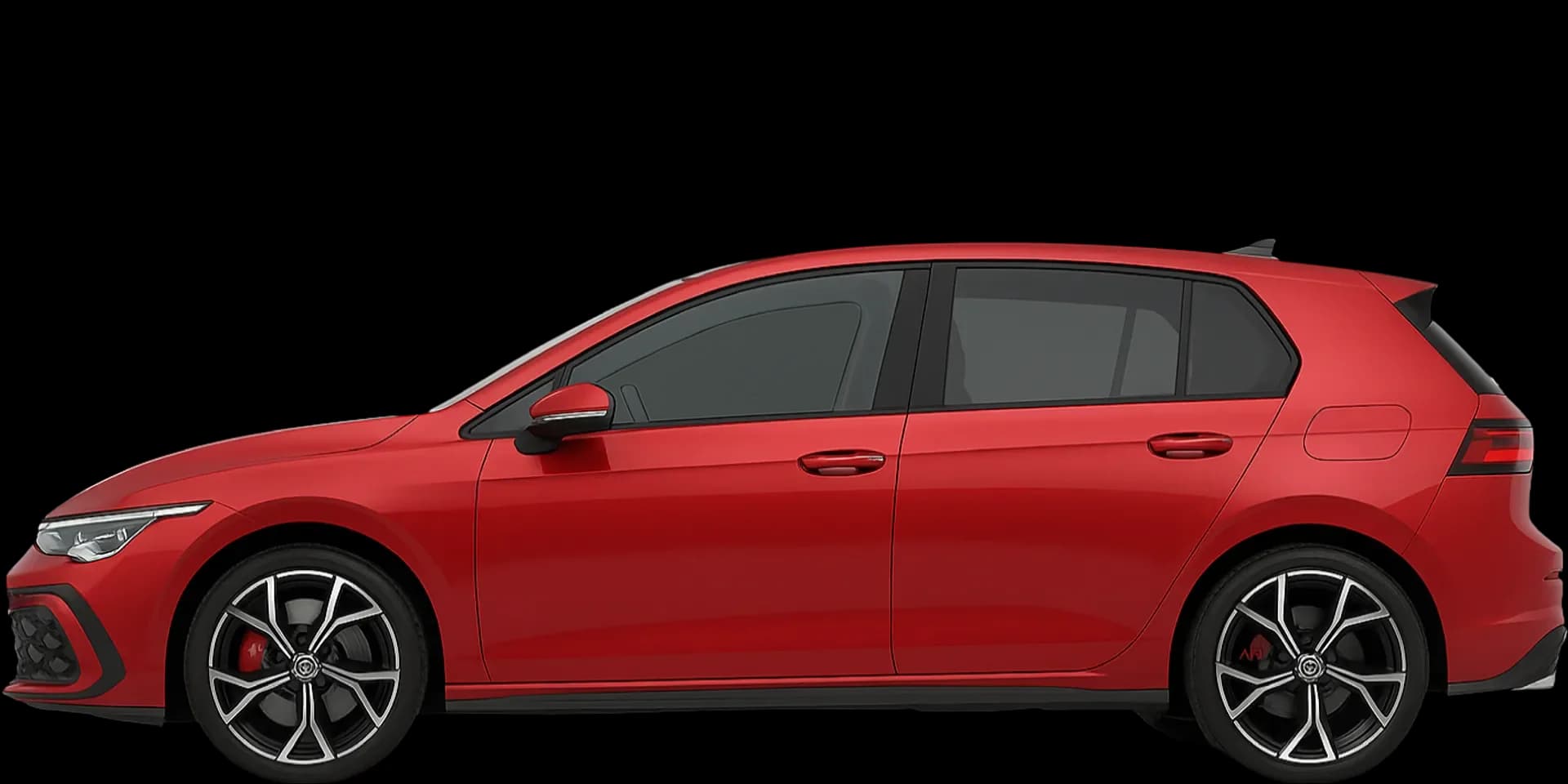 Side view of the 2024 Volkswagen Golf