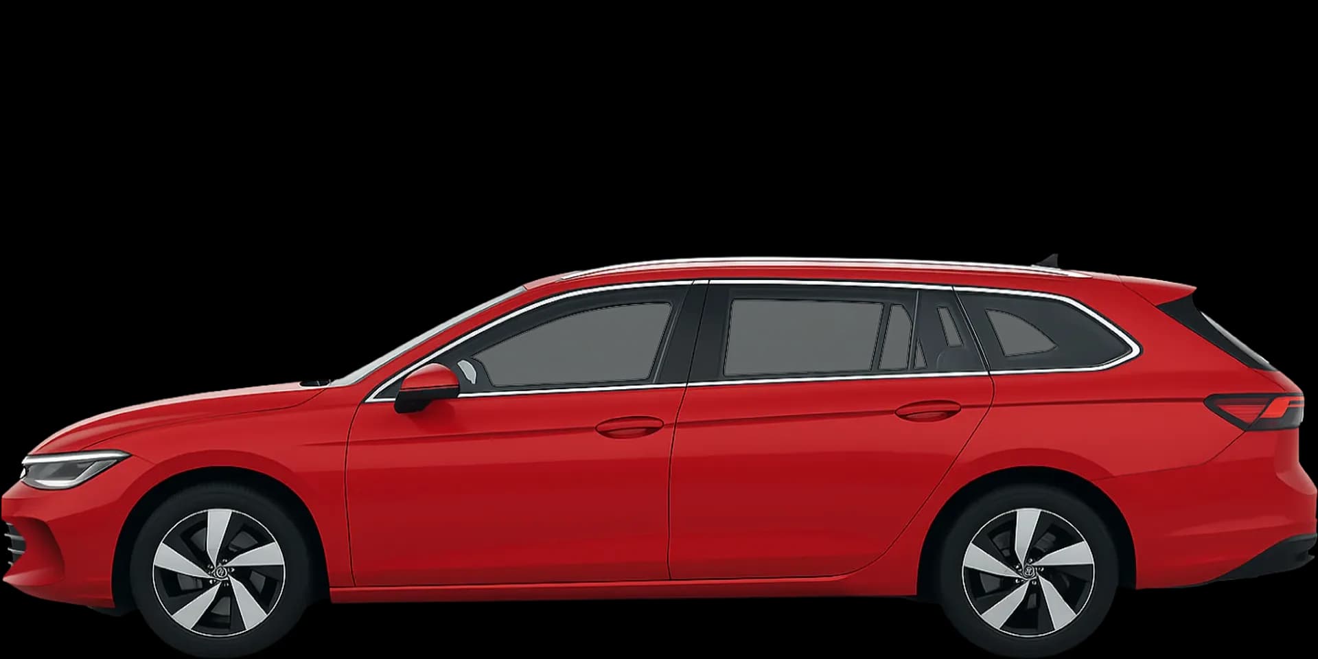 Side view of the 2024 Volkswagen Passat