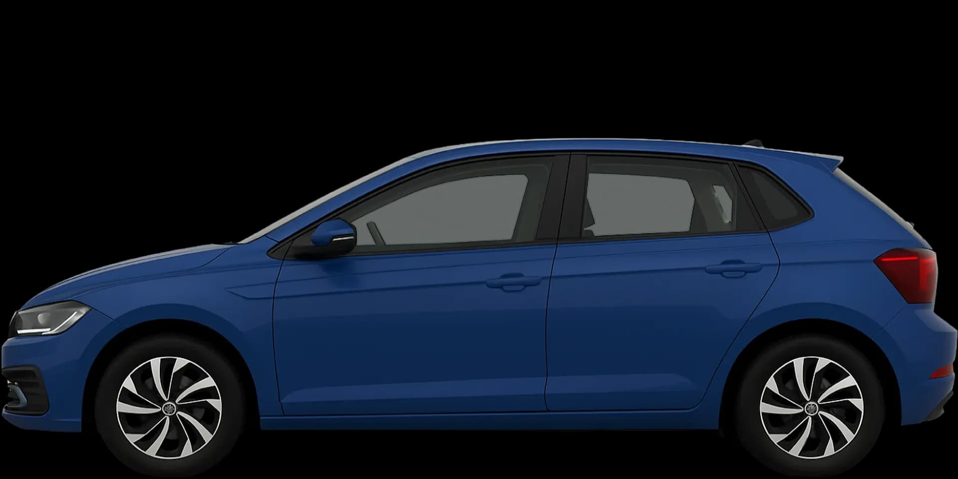 Side view of the 2021 Volkswagen Polo