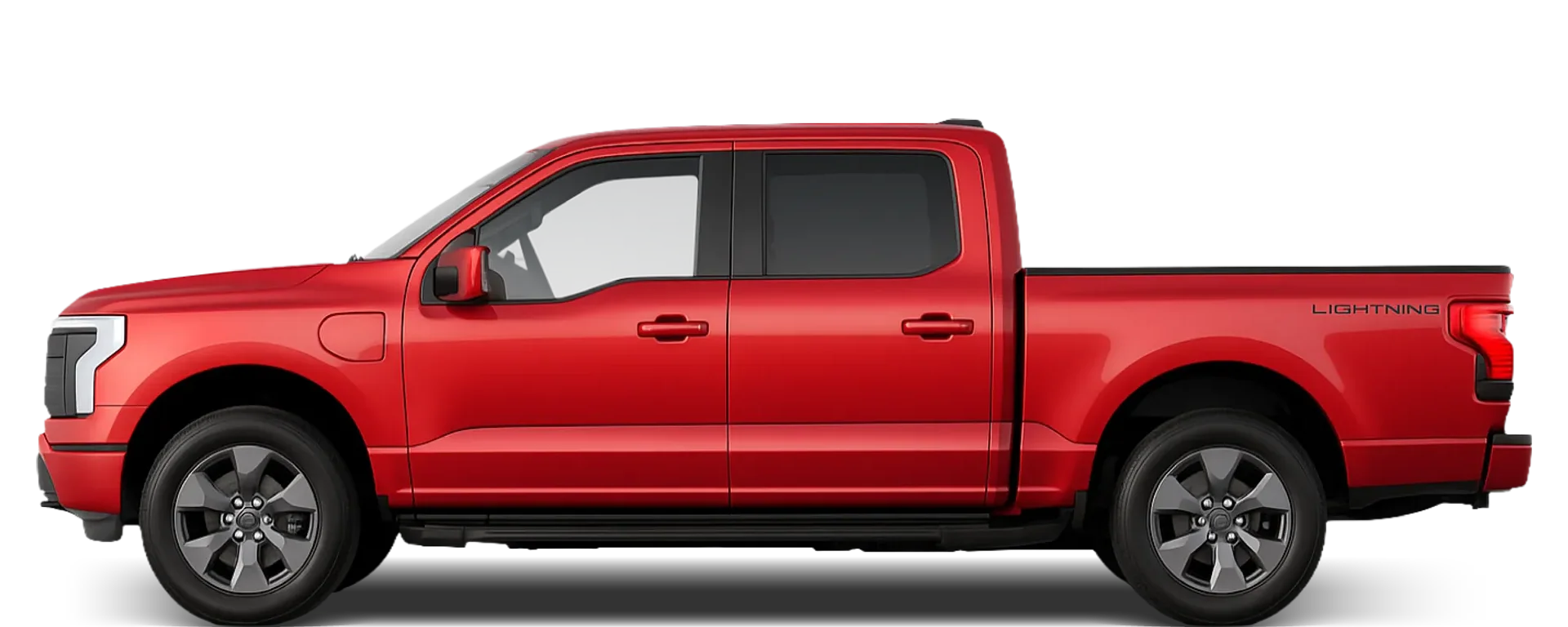 Side view of the 2022 Ford F-150 Lightning