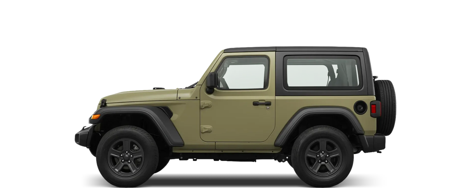 Side view of the 2017 Jeep Wrangler