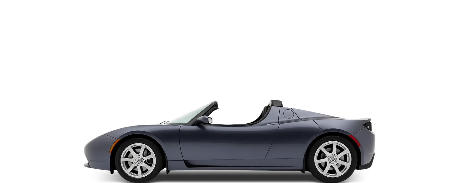 Side view of the 2008 Tesla Roadster