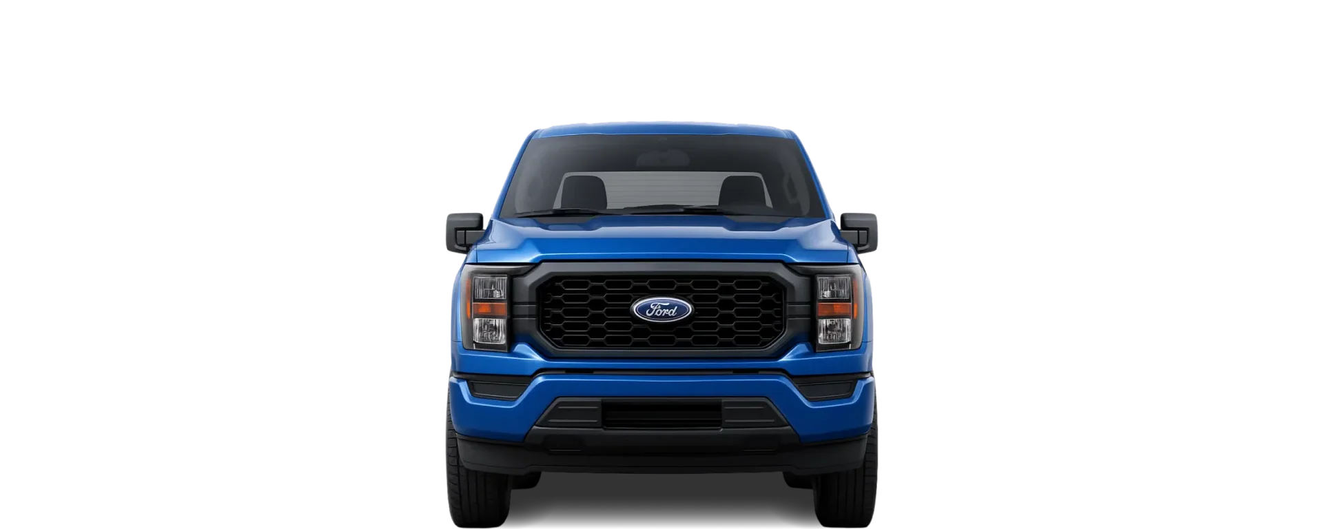 Front view of the 2024 Ford F‑150 SuperCrew 5.5ft bed 4x2