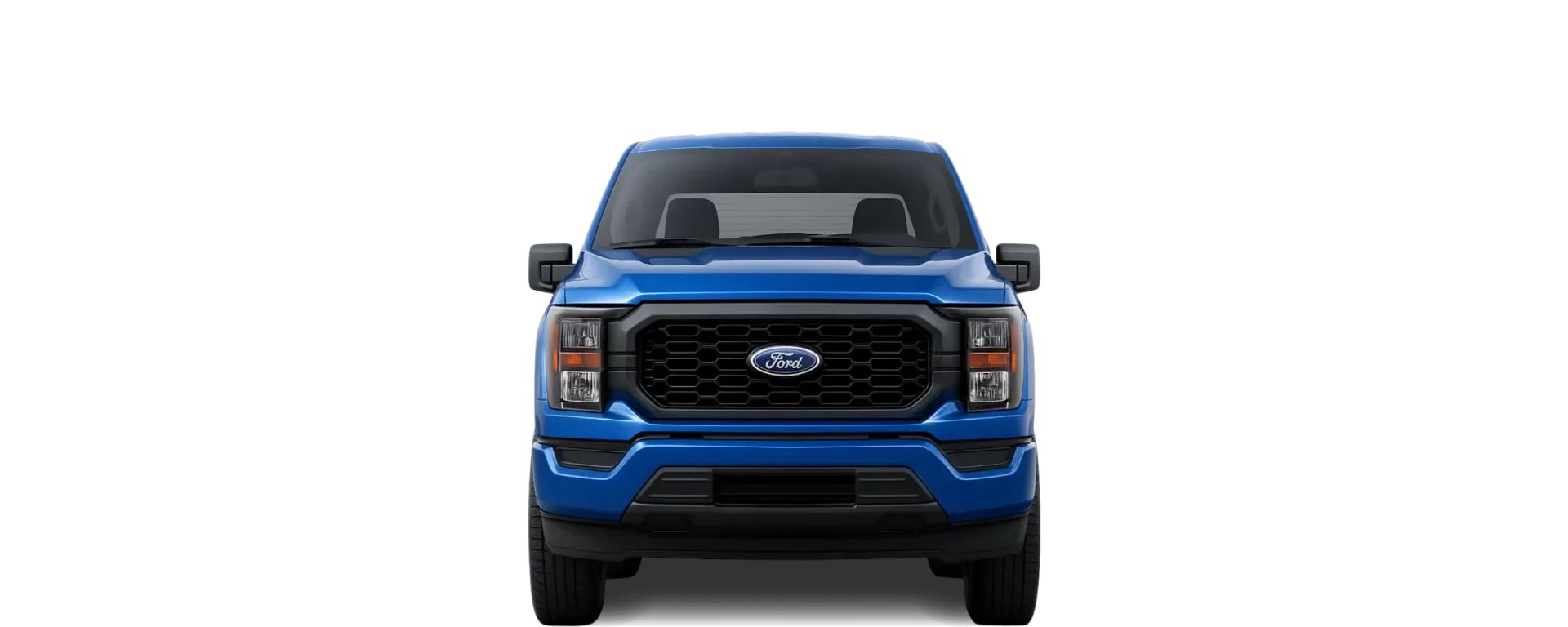 Front view of the 2024 Ford F‑150 SuperCrew 5.5ft bed 4x4
