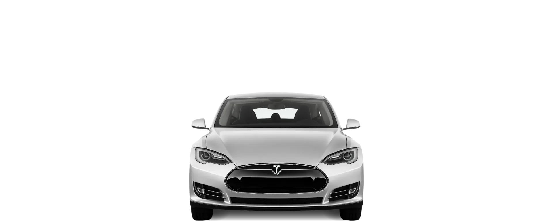 Front view of the 2013 Tesla Model S
