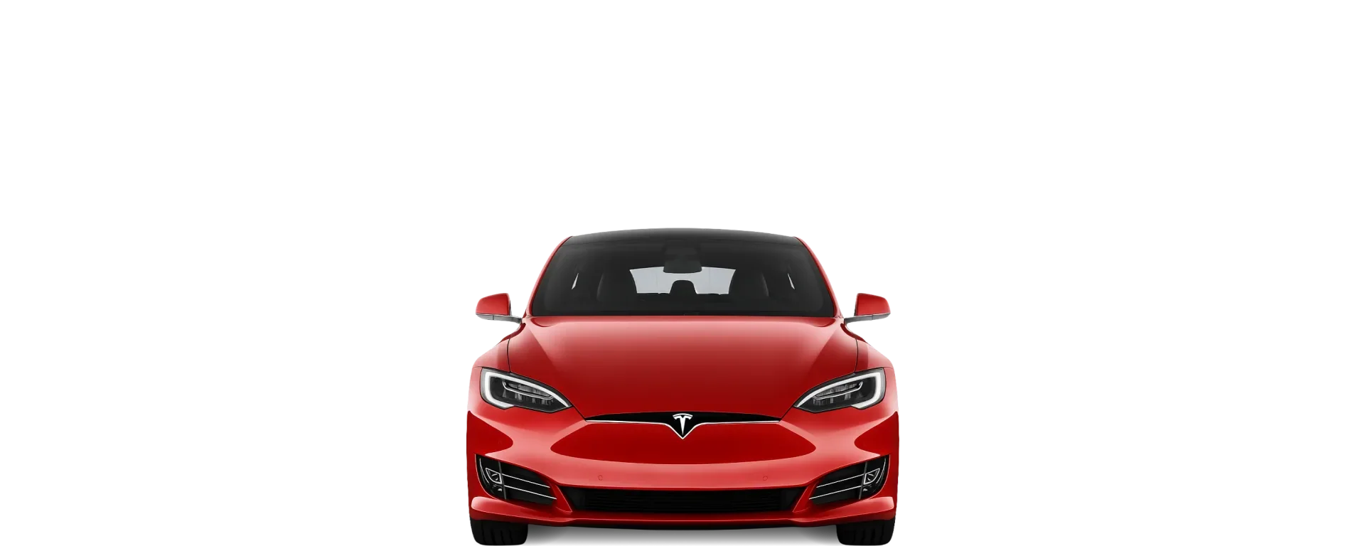 Front view of the 2016 Tesla Model S
