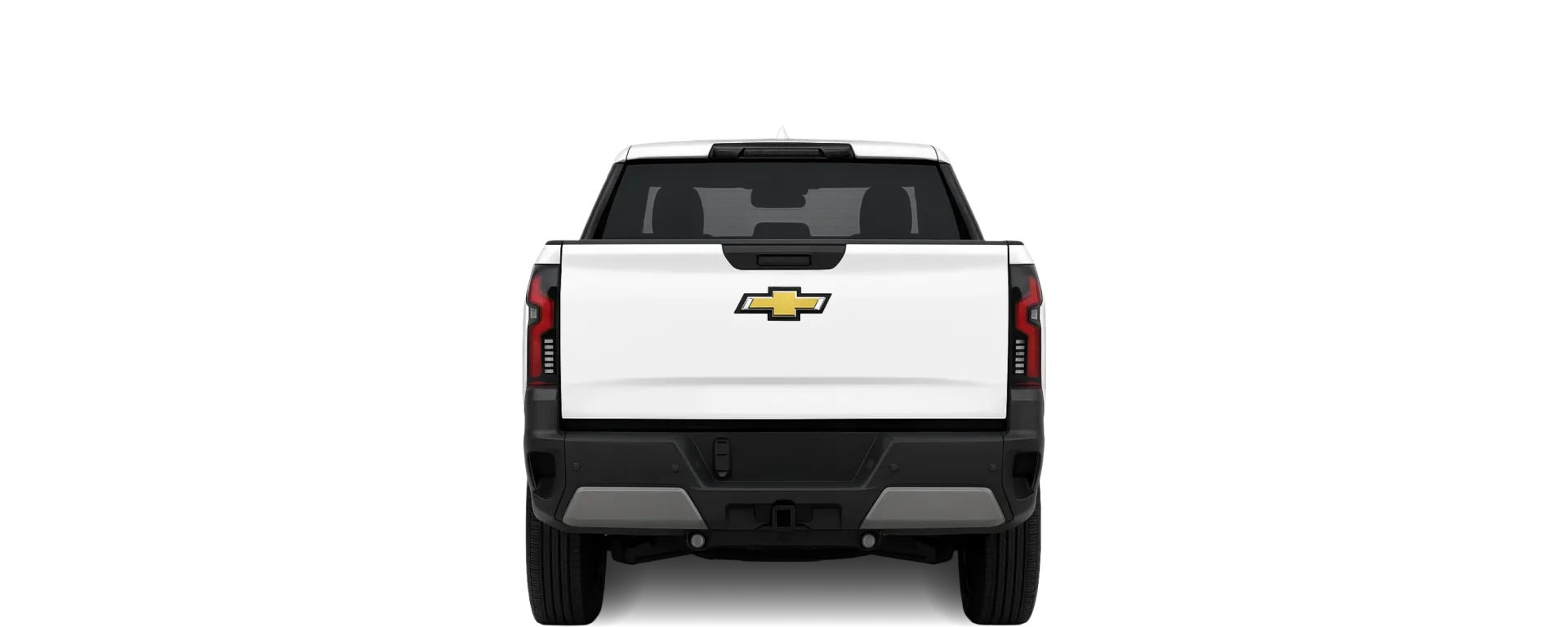 Rear view of the 2024 Chevrolet Silverado EV