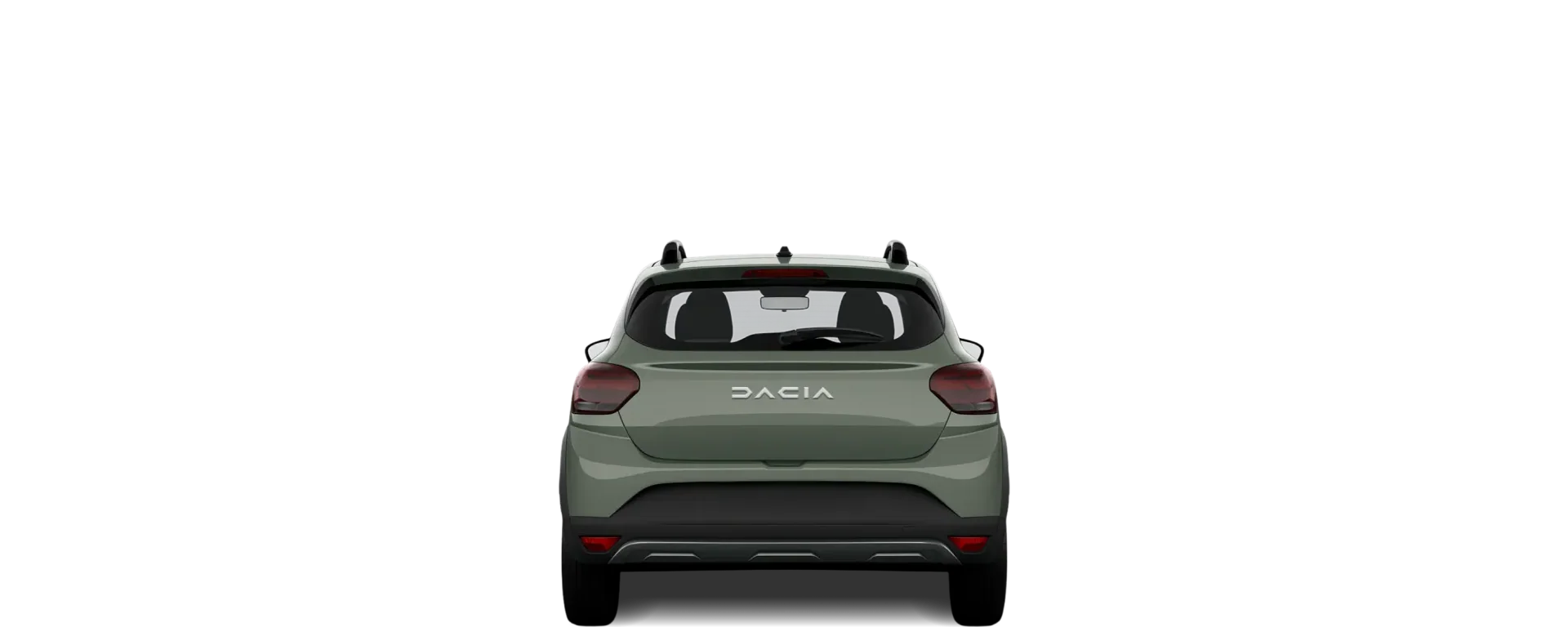 Rear view of the 2020 Dacia Sandero Stepway