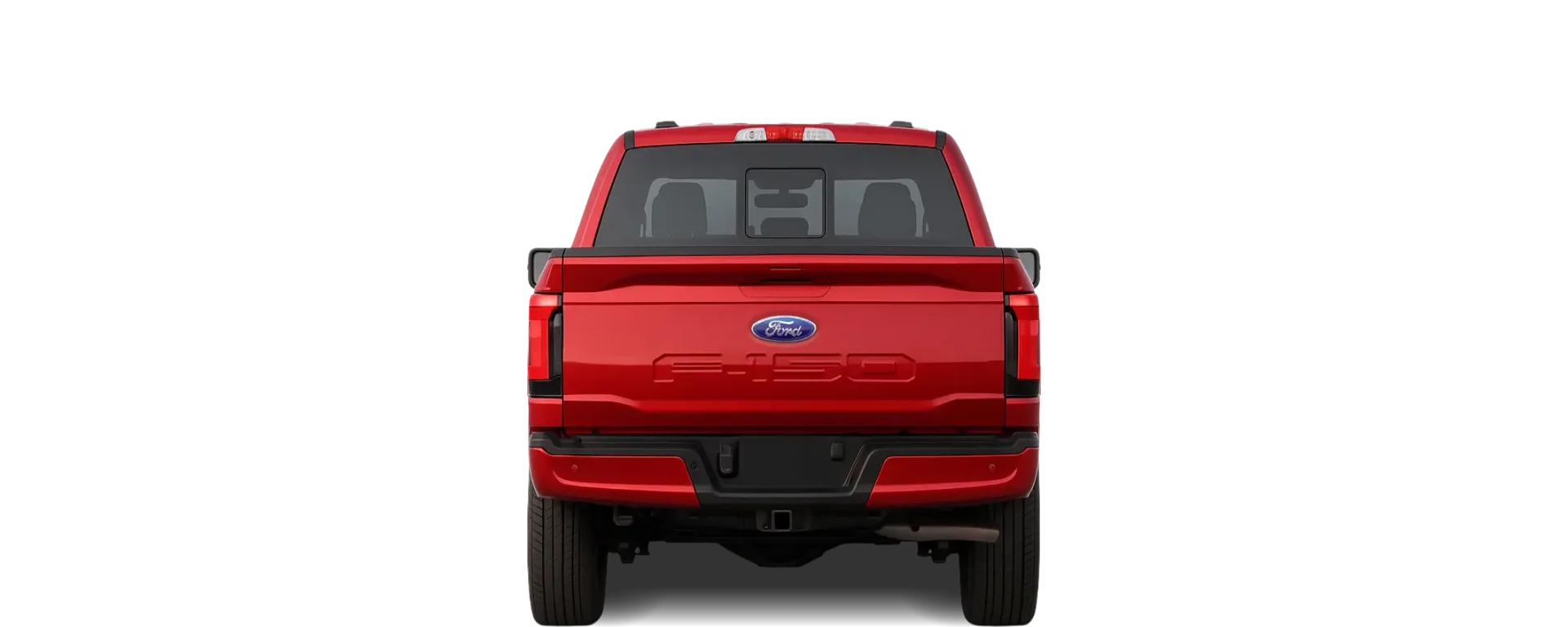 Rear view of the 2022 Ford F‑150 Lightning