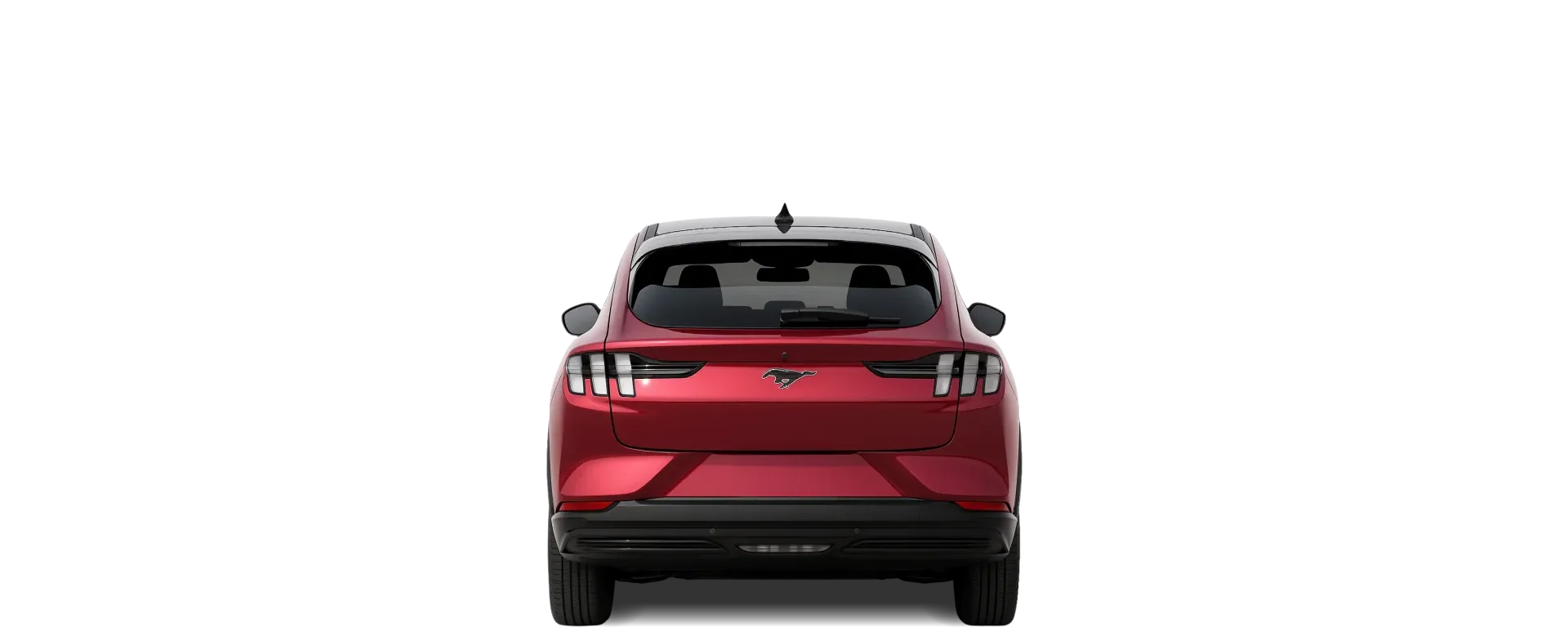 Rear view of the 2021 Ford Mustang Mach‑E