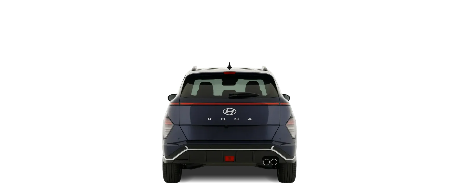 Rear view of the 2023 Hyundai Kona