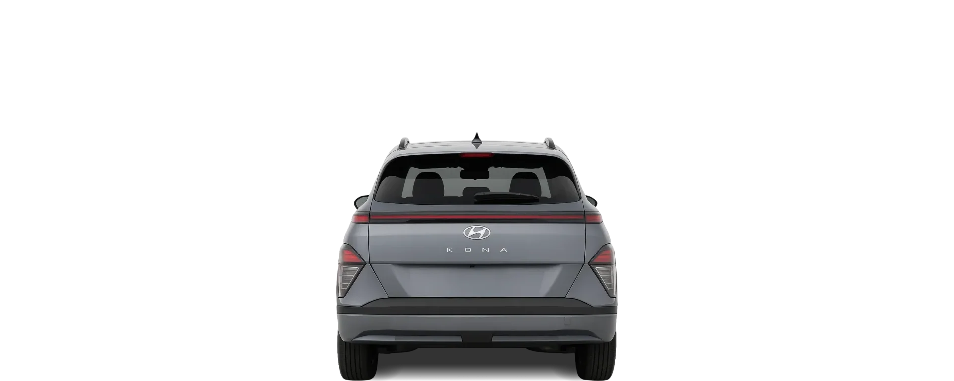 Rear view of the 2024 Hyundai Kona Electric