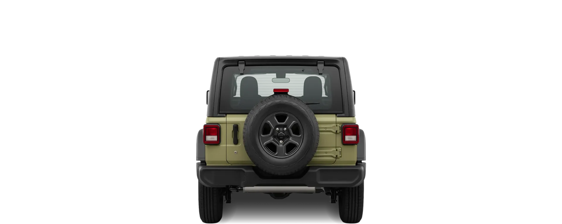 Rear view of the 2018 Jeep Wrangler