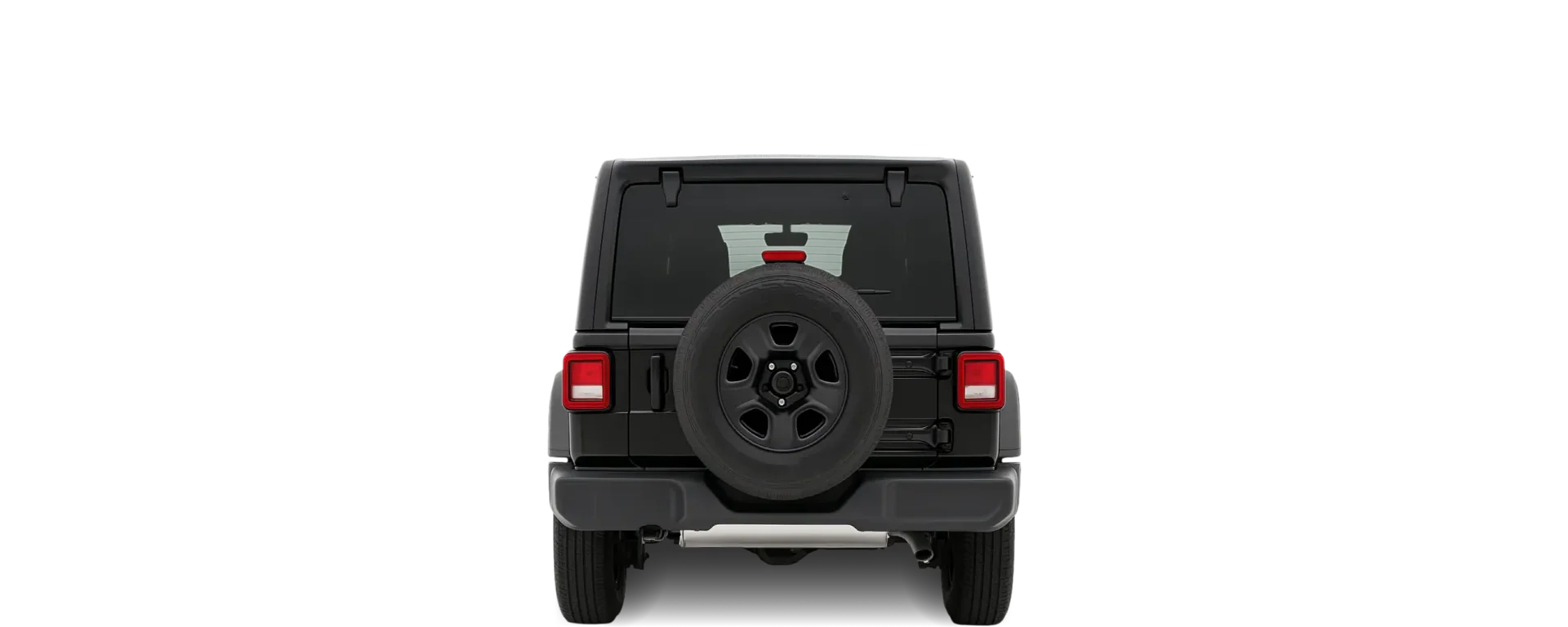 Rear view of the 2021 Jeep Wrangler 4xe