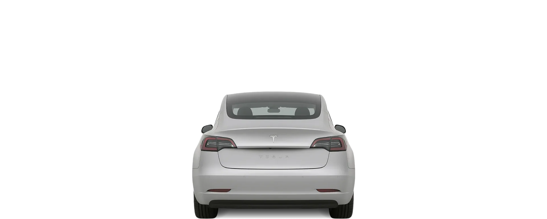 Rear view of the 2017 Tesla Model 3