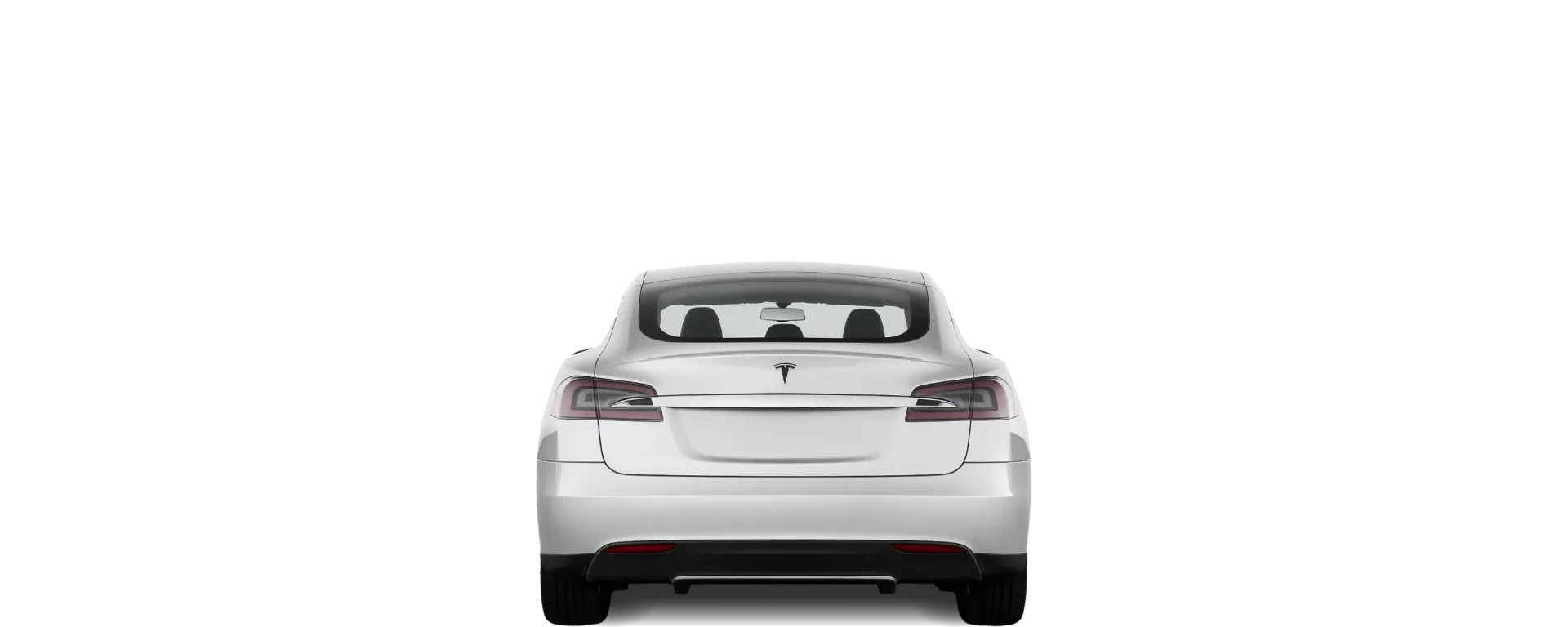 Rear view of the 2013 Tesla Model S
