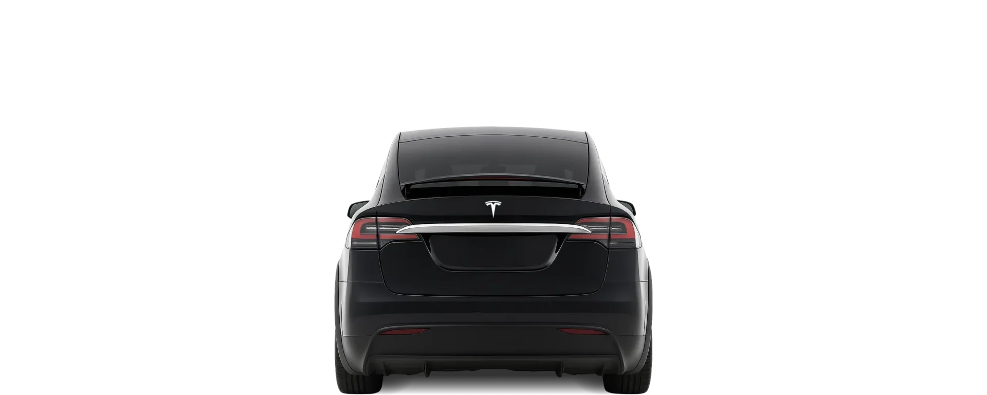 Rear view of the 2015 Tesla Model X