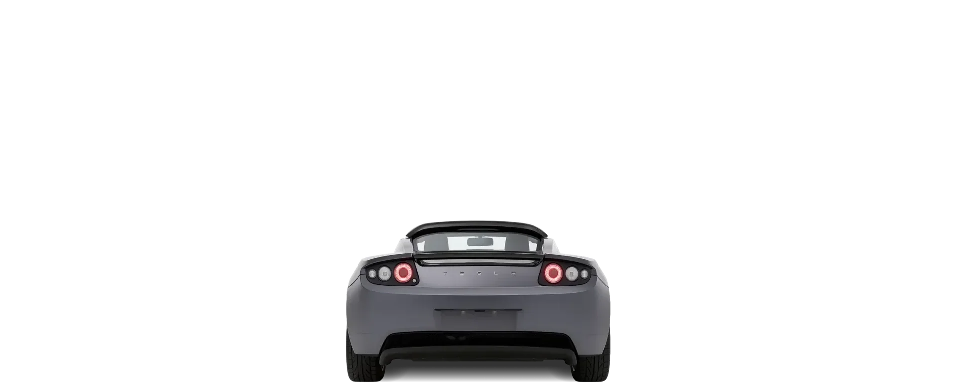 Rear view of the 2008 Tesla Roadster